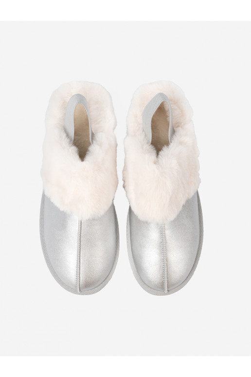 Sudraba krāsas Sieviešu sniega zābaki ar kažokādu i platformą