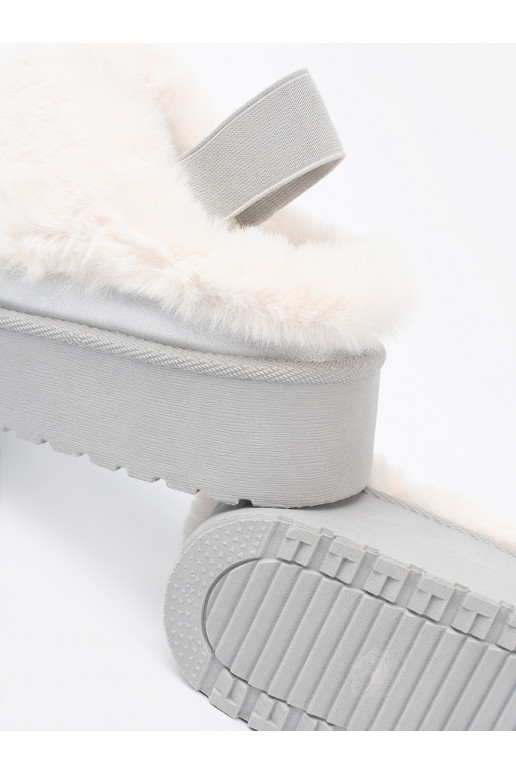 Sudraba krāsas Sieviešu sniega zābaki ar kažokādu i platformą