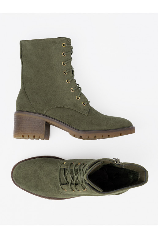 Zaļas krāsas sieviešu zābaki 