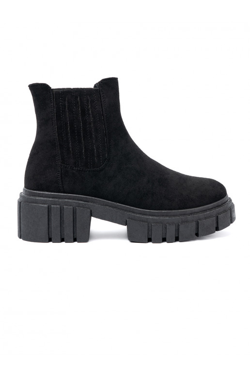  Melnas krāsas zābaki ar platformu