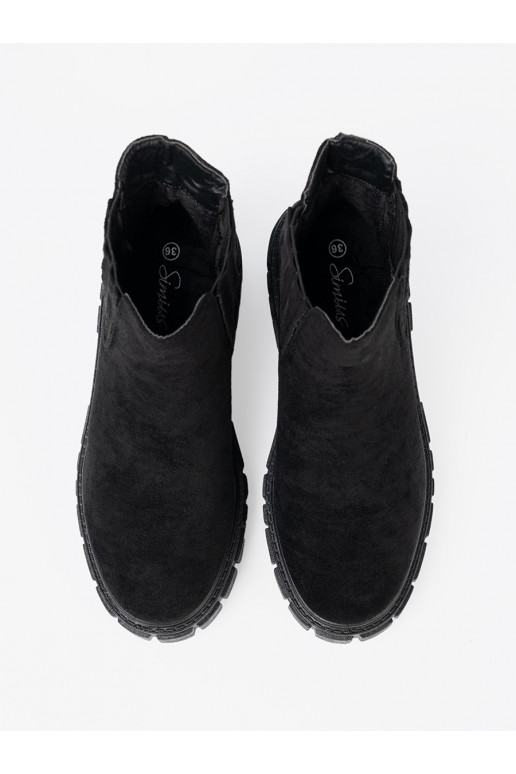  Melnas krāsas zābaki ar platformu