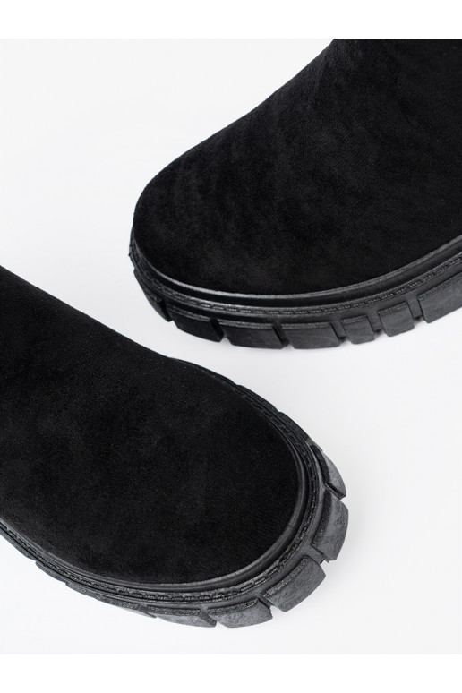  Melnas krāsas zābaki ar platformu