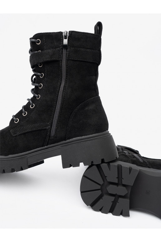 Melns zābaki ar sprādzēm i m