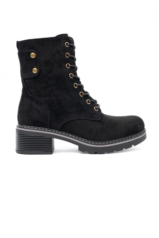 Melns  zābaki z grubą podeszwą