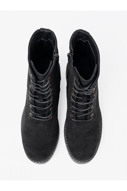 Melns  zābaki z grubą podeszwą