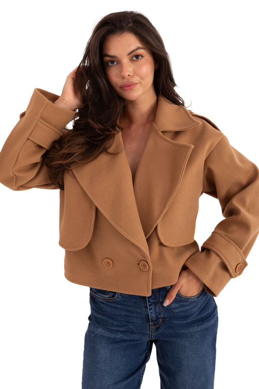 Kamieļa krāsas jaka