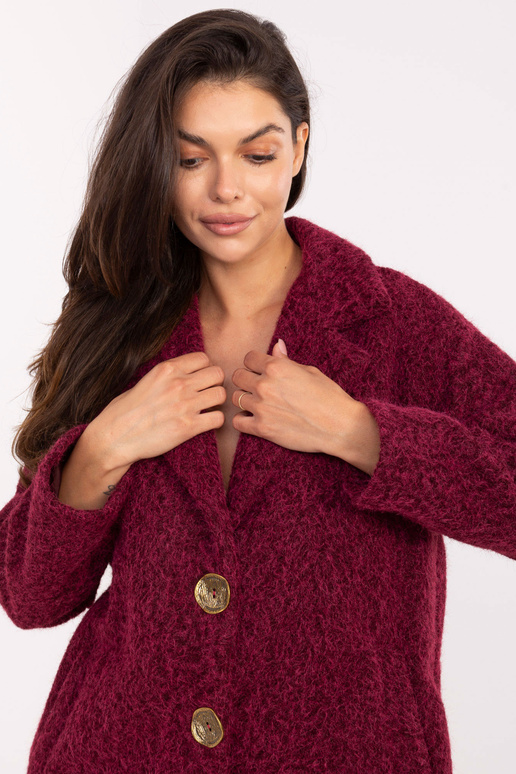 Mētelis - ķiršu krāsā