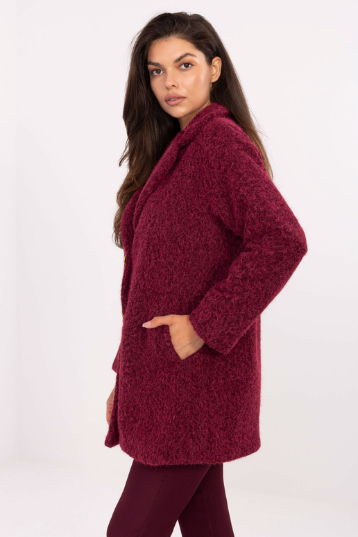 Mētelis - ķiršu krāsā