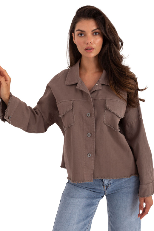 Tumši smilšu krāsas krekls