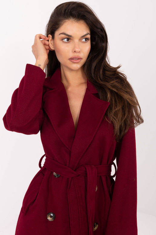 Bordo krāsas mētelis