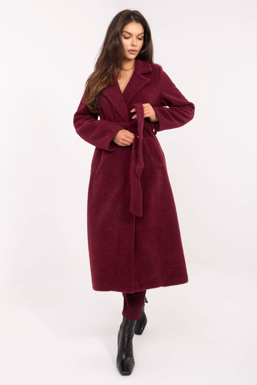 Mētelis burgundijas krāsā 2