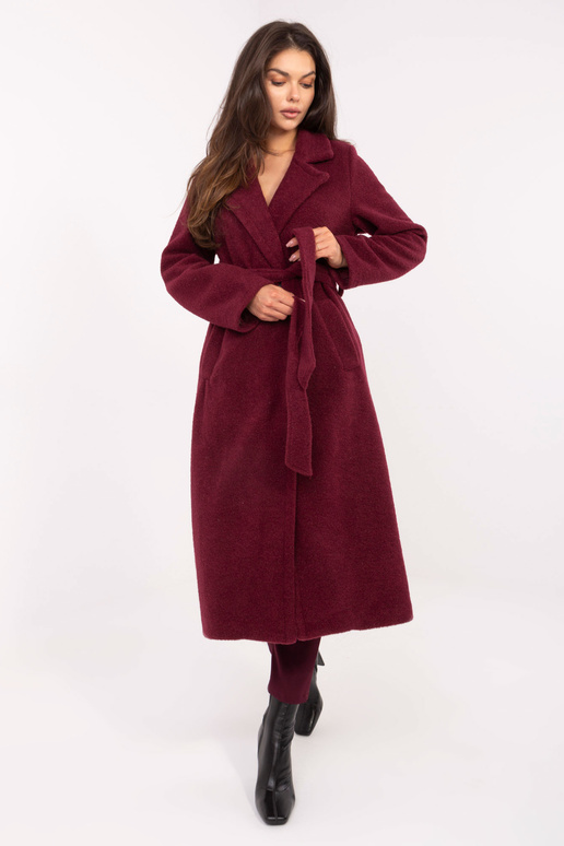 Mētelis burgundijas krāsā