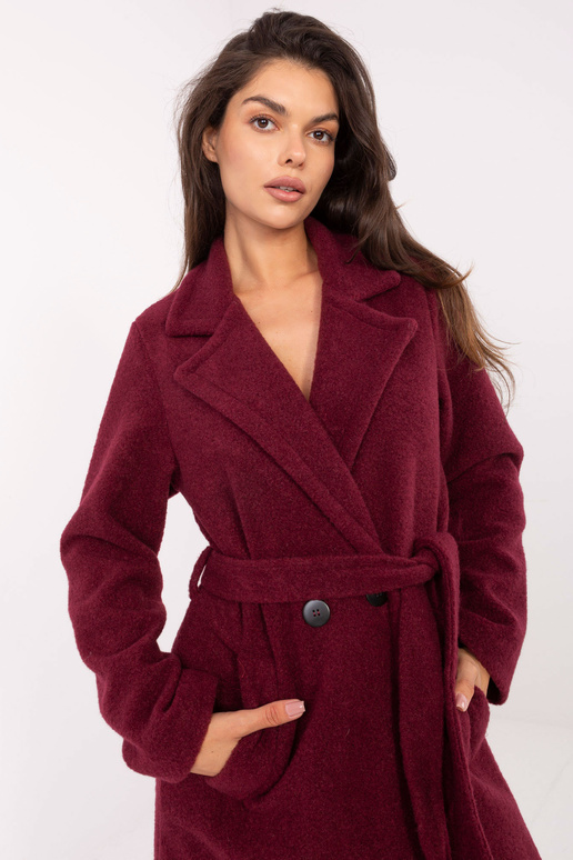 Mētelis burgundijas krāsā