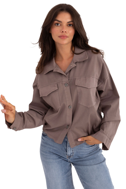 Tumši smilškrāsas krekls