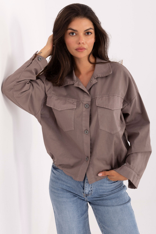 Tumši smilškrāsas krekls