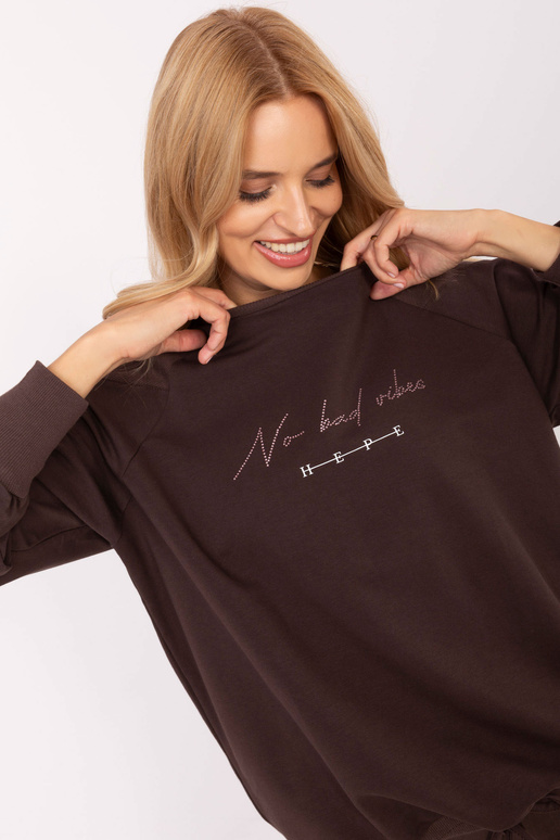 Tumši brūna blūze