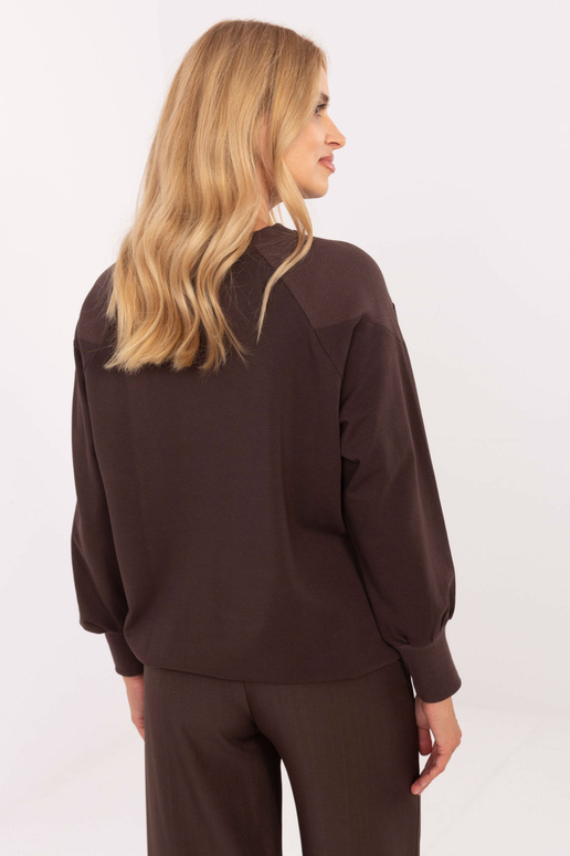Tumši brūna blūze
