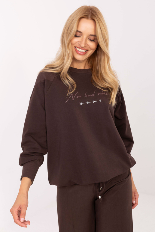 Tumši brūna blūze