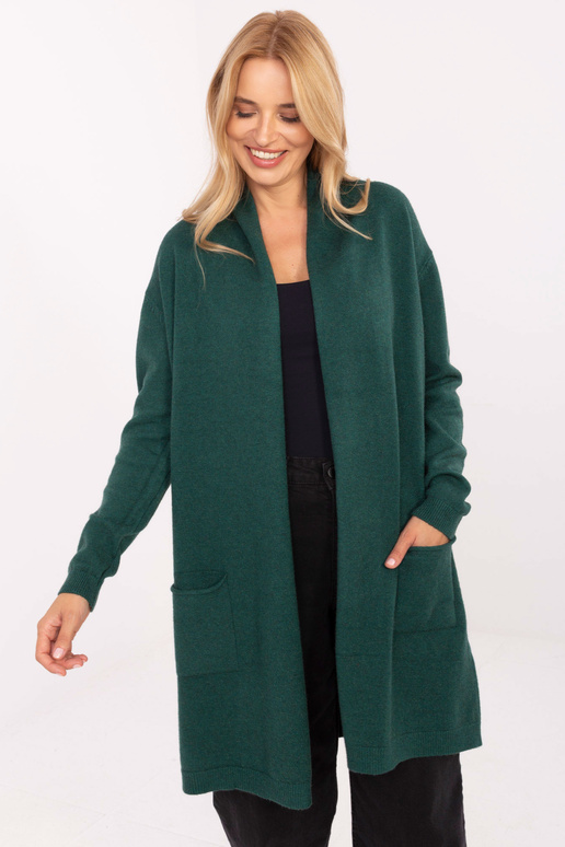 Kardigāns tumši zaļš