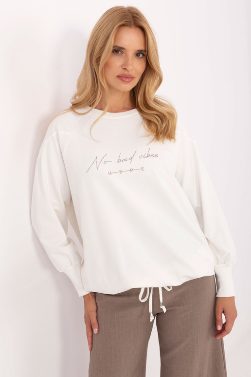 Blūze dabīgā auduma krāsā