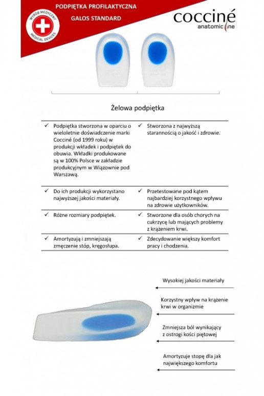 COCCINE GALOS zolītes Na Ostrogi Z Żelu COCCINE GALOS zolītes Na Ostrogi Z Żelu