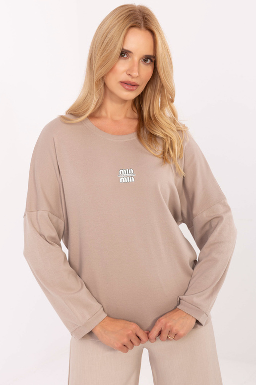 Tumši smilšu krāsas blūze