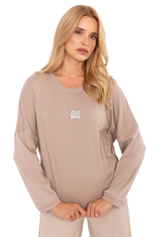 Tumši smilšu krāsas blūze