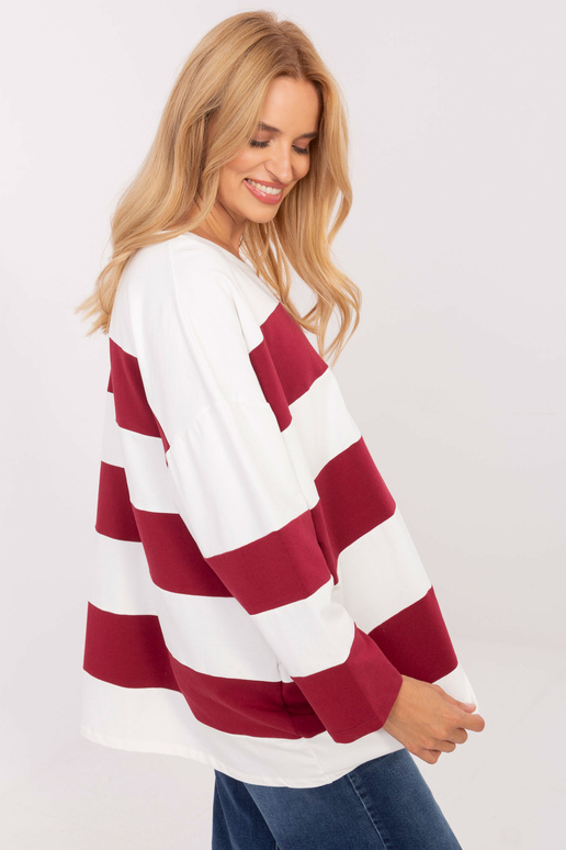 Bordo gofrēts tops