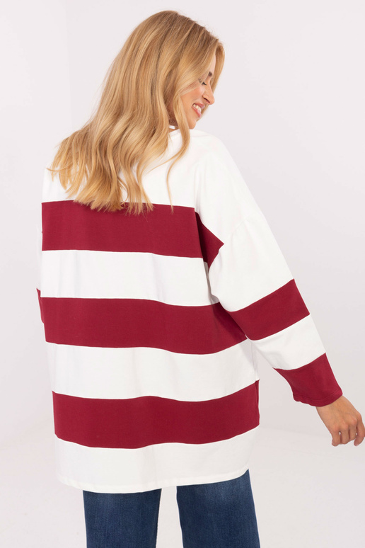 Bordo gofrēts tops
