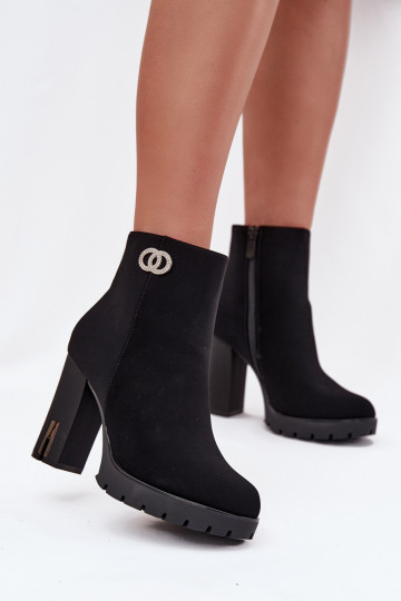 siltināti Sieviešu puszābaki  Detalem Melns Vessara 2