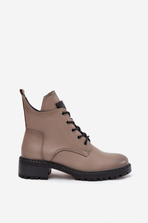 siltināti Sieviešu puszābaki  Vinceza 58609 Pelēkas krāsas