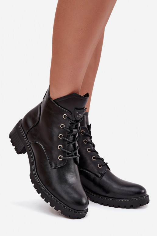 siltināti Sieviešu puszābaki  Vinceza 58609 Melns siltināti Sieviešu puszābaki  Vinceza 58609 Melns