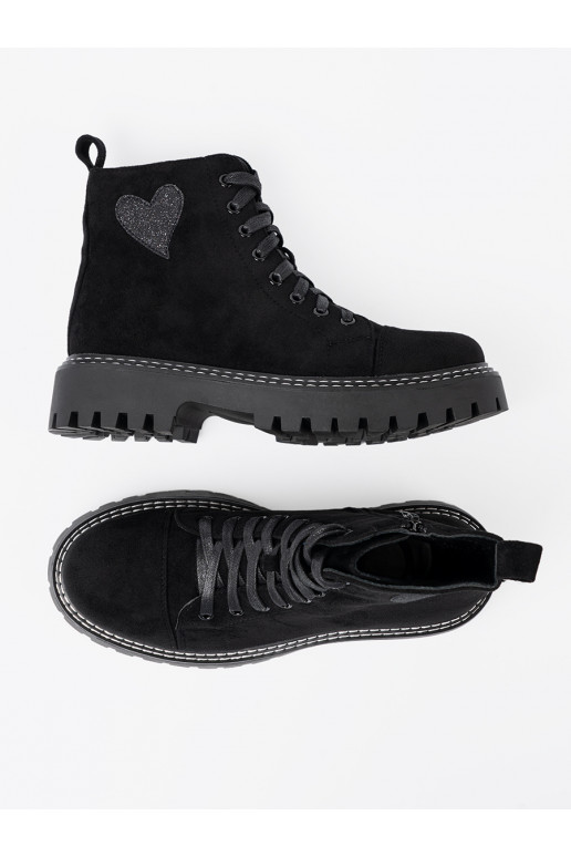 Melns  zābaki z błyszczącym m