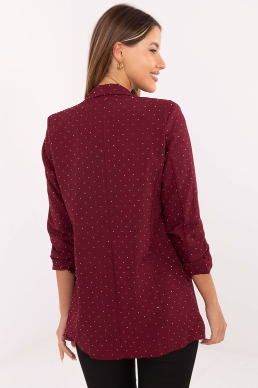 Žakete burgundijas krāsā