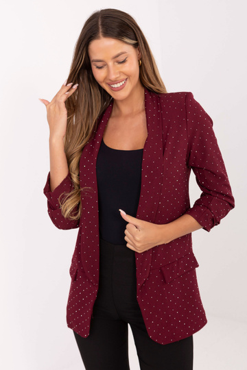 Žakete burgundijas krāsā 2