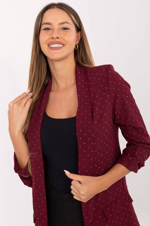 Žakete burgundijas krāsā