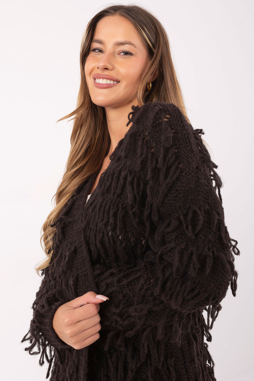 Džemperis tumši brūnā krāsā