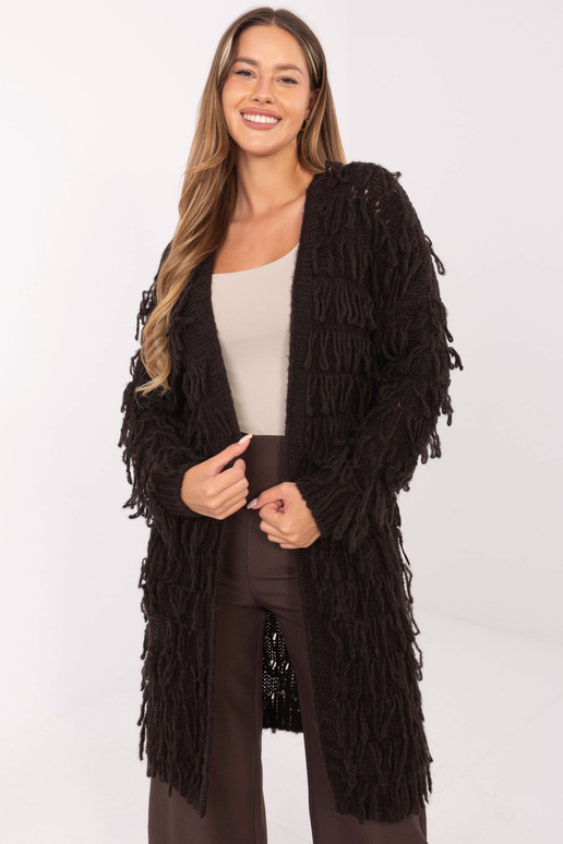 Džemperis tumši brūnā krāsā