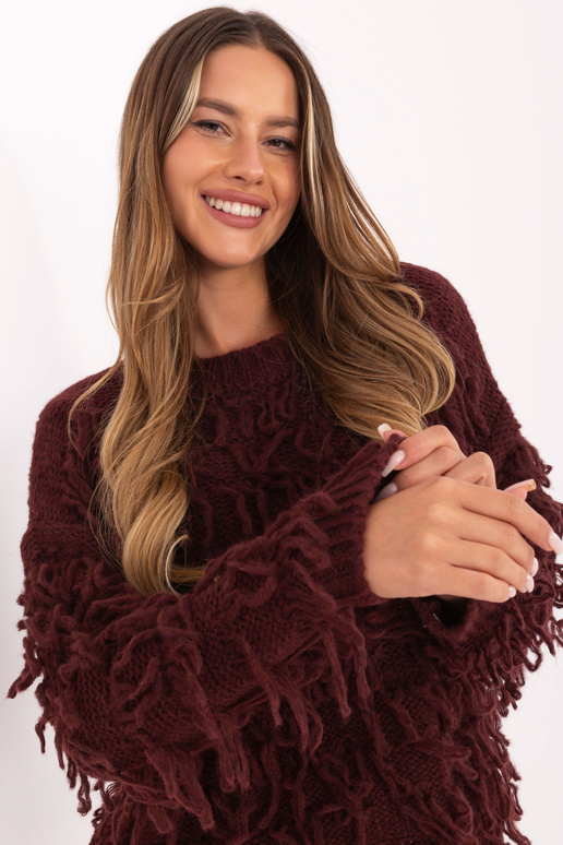 Bordo krāsas džemperis