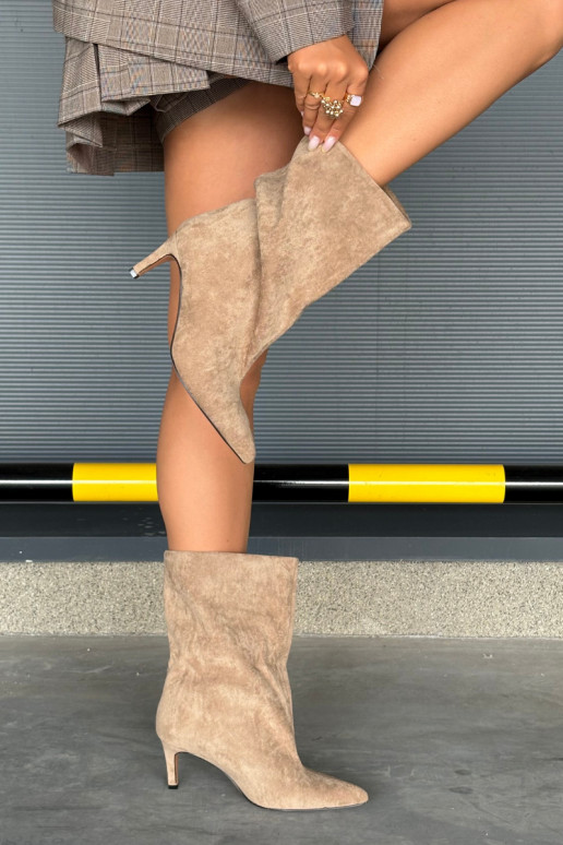  Sieviešu puszābaki ar papēdi smilšu krāsas Solvienne