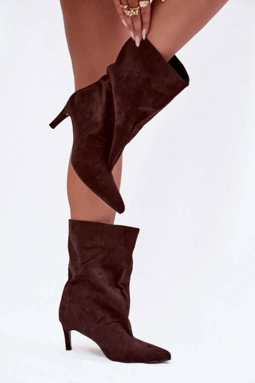  Sieviešu puszābaki ar papēdi Czekoladowe Solvienne