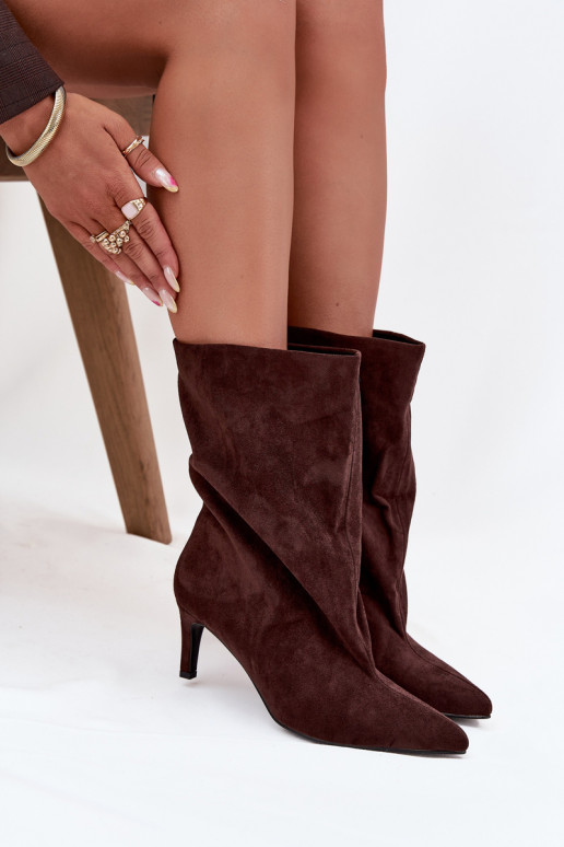  Sieviešu puszābaki ar papēdi Czekoladowe Solvienne