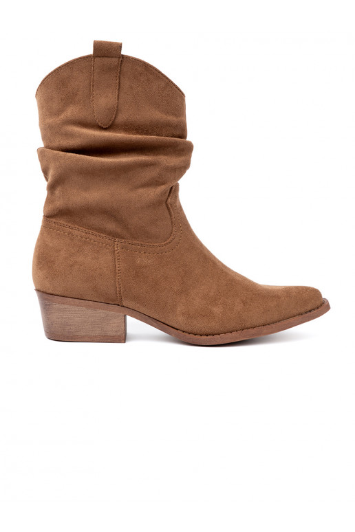 brūnas krāsas sieviešu zābaki o klasycznym kroju