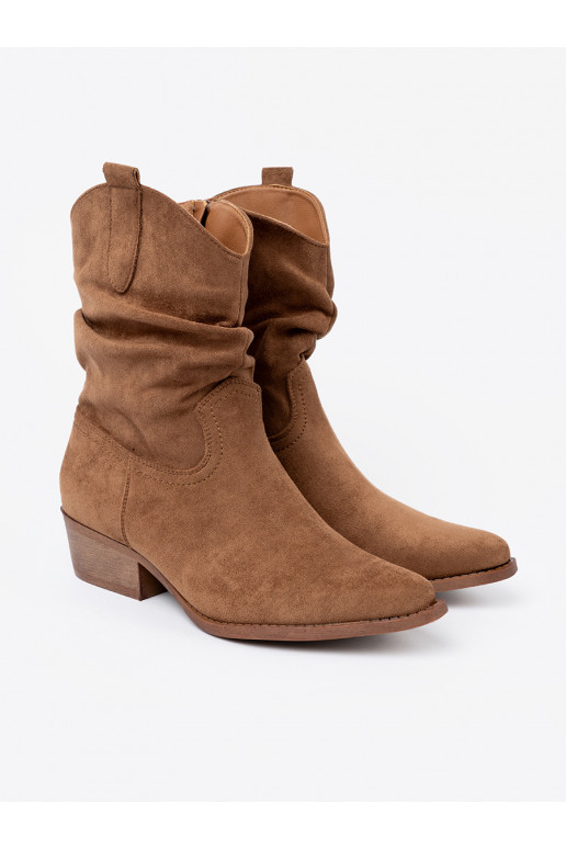 brūnas krāsas sieviešu zābaki o klasycznym kroju