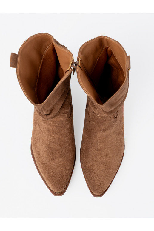 brūnas krāsas sieviešu zābaki o klasycznym kroju