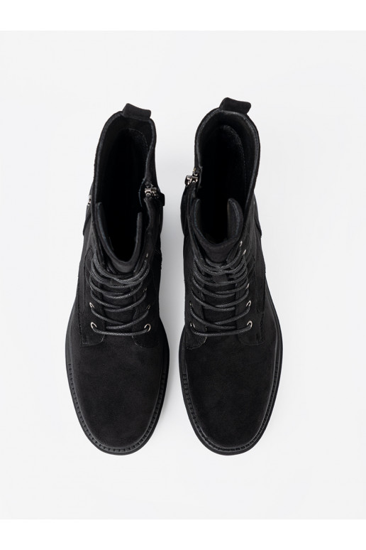 Melns  zābaki na masywnej podeszwie