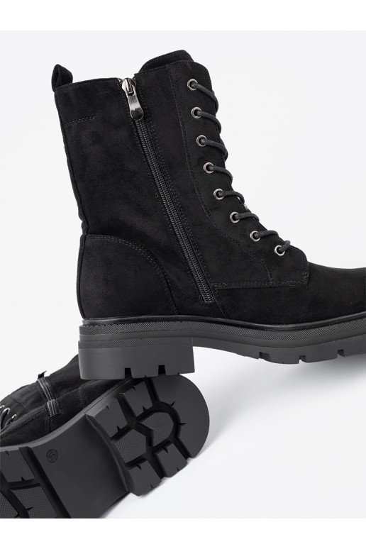 Melns  zābaki na masywnej podeszwie