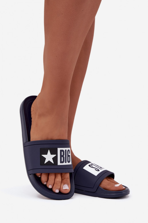 Čības Big Star DD274A265 Zilas krāsas-baltas krāsas  Čības Big Star DD274A265 Zilas krāsas-baltas krāsas