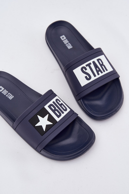 Čības Big Star DD274A265 Zilas krāsas-baltas krāsas  Čības Big Star DD274A265 Zilas krāsas-baltas krāsas