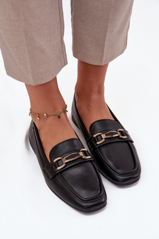 apavi Mokasīni  ar ornamentiem Melns Priscelle apavi Mokasīni  ar ornamentiem Melns Priscelle